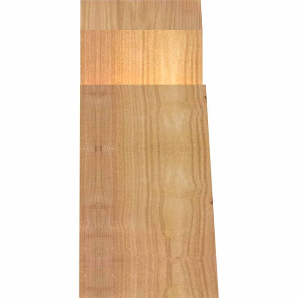 Ekena Millwork Portland Smooth Timber Gable Bracket, Western Red Cedar, 48"W x 8"H x 3 1/2"D x 5 1/2"F, 4/12 Pitch GBW048X08X0406POR00SWR - main